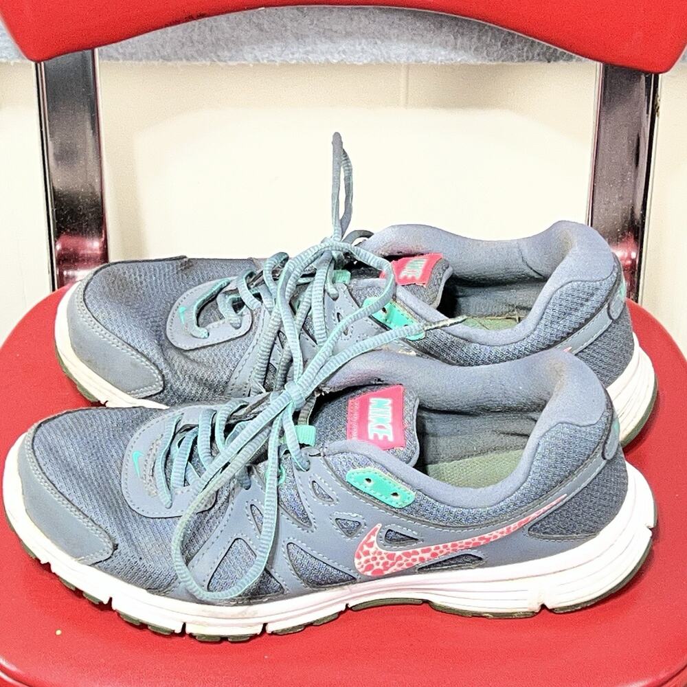 Nike Revolution 2 Women's Running Shoes Size 9 Grey/Pink No Insoles